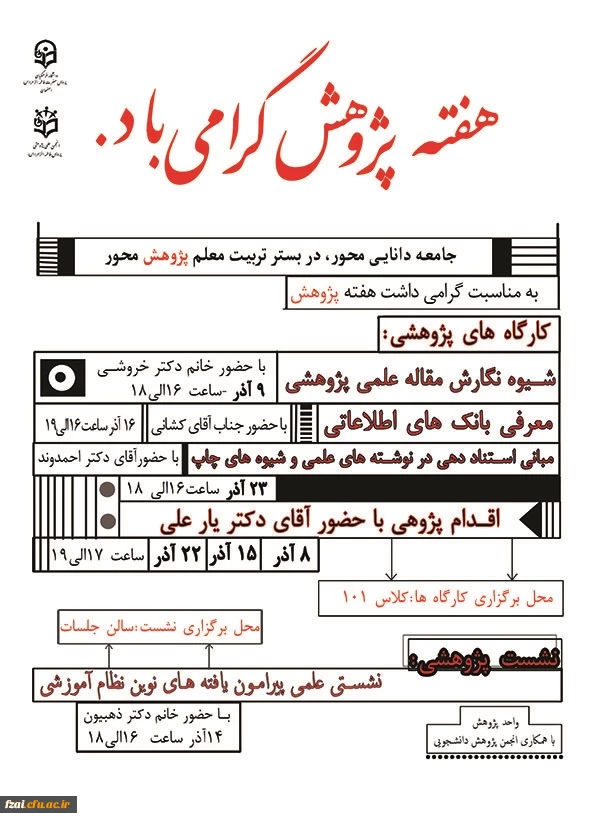 هفته پژوهش گرامی باد