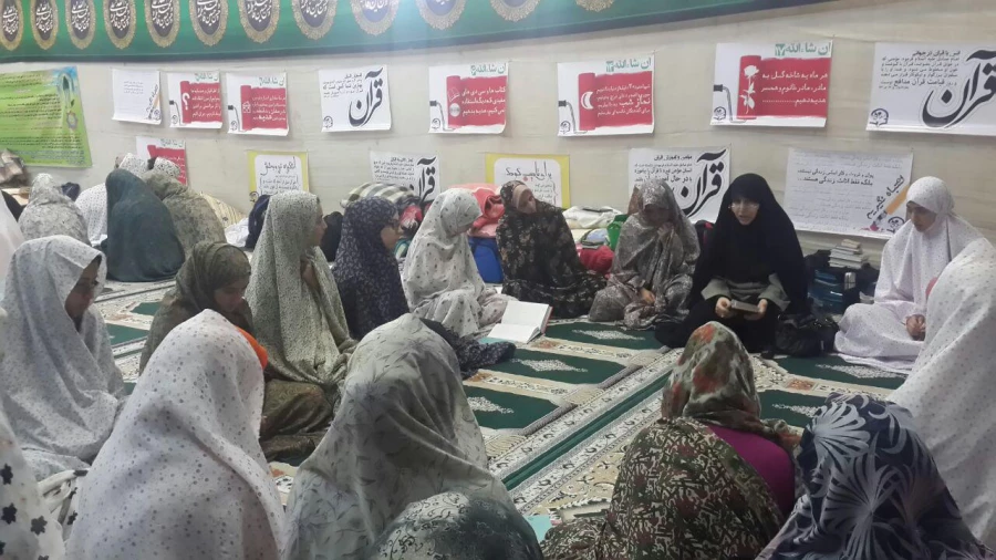 مراسم معنوی اعتکاف دانشجویان پردیس فاطمه زهرا(س) اصفهان