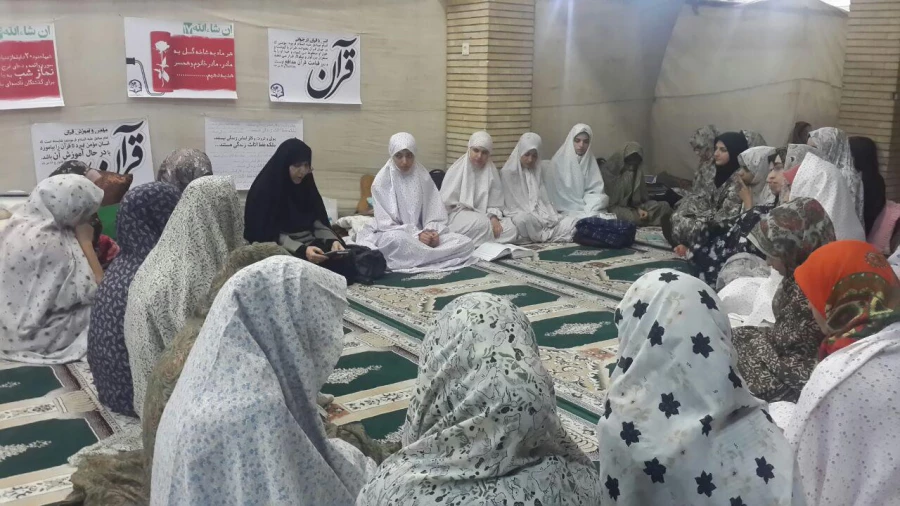مراسم معنوی اعتکاف دانشجویان پردیس فاطمه زهرا(س) اصفهان