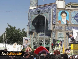 حضور جمعی از دانشجومعلمان پردیس فاطمه زهرا (س) اصفهان در مراسم گرامیداشت شهید حججی و برگزاری مراسم در پردیس