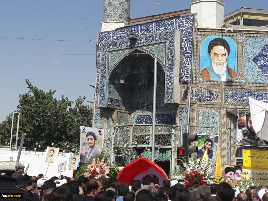 حضور جمعی از دانشجومعلمان پردیس فاطمه زهرا (س) اصفهان در مراسم گرامیداشت شهید حججی و برگزاری مراسم در پردیس