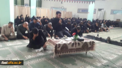 برگزاری مراسم عزاداری به مناسبت ایام شهادت امام حسین (ع) در پردیس فاطمه زهرا (س) اصفهان