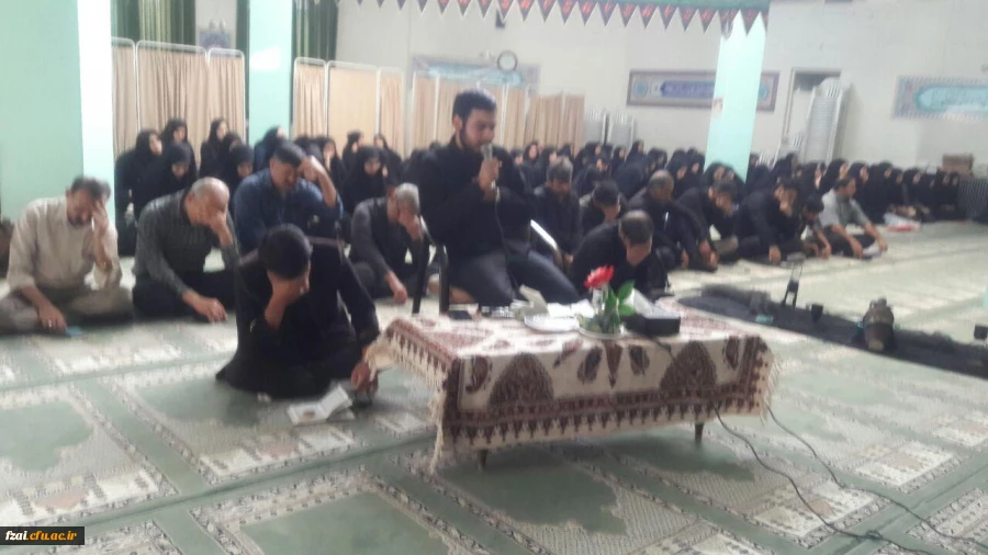 برگزاری مراسم عزاداری به مناسبت ایام شهادت امام حسین (ع) در پردیس فاطمه زهرا (س) اصفهان