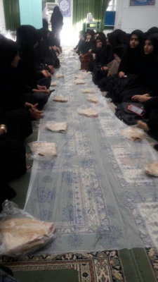 برگزاری مراسم عزاداری به مناسبت ایام شهادت امام حسین (ع) در پردیس فاطمه زهرا (س) اصفهان