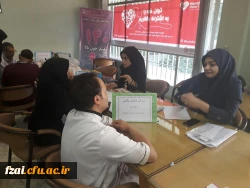 برگزاری ایستگاه سلامت قلب در پردیس فاطمه زهرا (س)