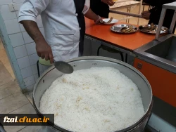 با توجه به سال حمایت از کالای ایرانی پخت برنج ایرانی در آشپزخانه پردیس فاطمه زهرا (س) آغاز شد.