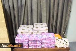 فضا سازی و برگزاری جشن هفته خوابگاه در پردیس فاطمه زهرا (س) اصفهان . همراه با سخنرانی مسوولین ، تقدیرازدانشجویان  فعال، تقدیرازاتاق برتروجمعی ازکارکنان با محوریت شعار امسال حمایت از کالای ایرانی