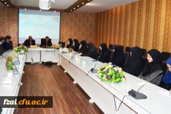 نشست صمیمی کارکنان پردیس فاطمه زهرا (س) با سرپرست مدیریت امور پردیس های استان اصفهان و معاونت مالی و اداری