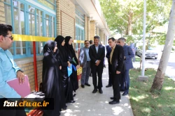 بازدید دکتر خنیفر ریاست دانشگاه فرهنگیان از پردیس فاطمه زهرا (س) و روند مصاحبه مستخدمان پیمانی آموزش و پرورش به روایت تصویر