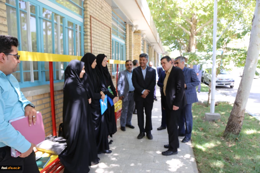 بازدید دکتر خنیفر ریاست دانشگاه فرهنگیان از پردیس فاطمه زهرا (س) و روند مصاحبه مستخدمان پیمانی آموزش و پرورش به روایت تصویر