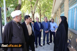 بازدید دکتر خنیفر ریاست دانشگاه فرهنگیان از پردیس فاطمه زهرا (س) و روند مصاحبه مستخدمان پیمانی آموزش و پرورش به روایت تصویر