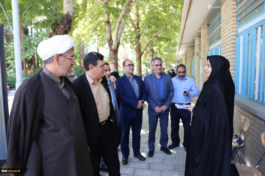 بازدید دکتر خنیفر ریاست دانشگاه فرهنگیان از پردیس فاطمه زهرا (س) و روند مصاحبه مستخدمان پیمانی آموزش و پرورش به روایت تصویر