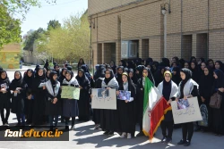 اساتید و دانشجویان دانشگاه فرهنگیان پردیس فاطمه زهرا (س)در اعتراض به تروریستی خواندن سپاه پاسداران ایران از جانب دولت آمریکا تجمع کردند.