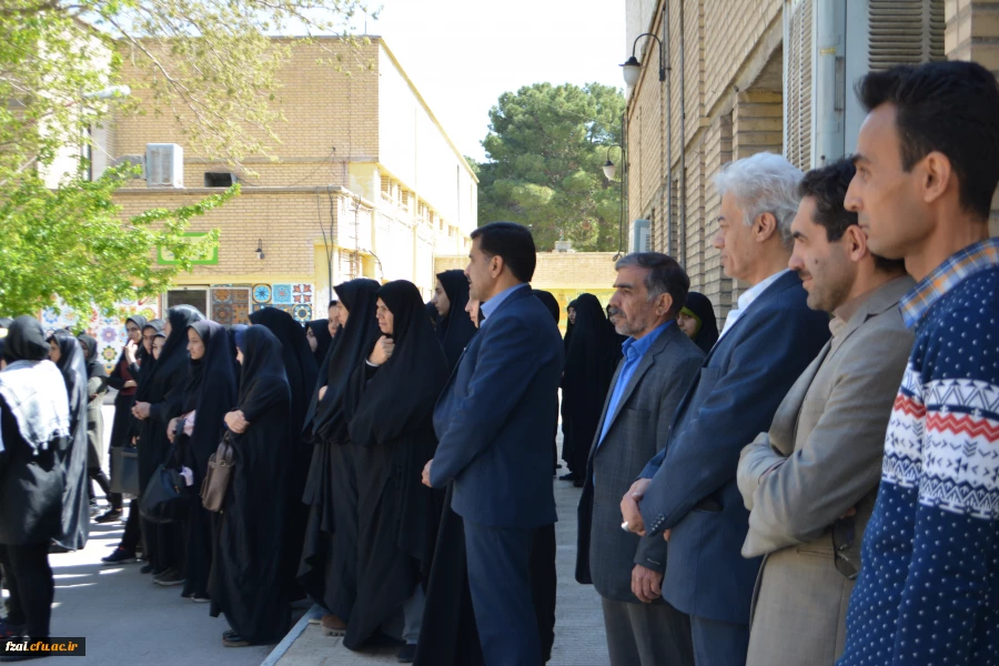 اساتید و دانشجویان دانشگاه فرهنگیان پردیس فاطمه زهرا (س)در اعتراض به تروریستی خواندن سپاه پاسداران ایران از جانب دولت آمریکا تجمع کردند.