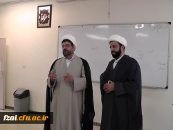 دانشجویان شرکت کننده در دوره ضمن خدمت معراج در پردیس فاطمه زهرا(س)