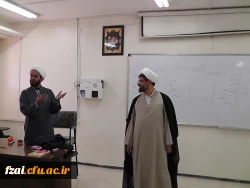 دانشجویان شرکت کننده در دوره ضمن خدمت معراج در پردیس فاطمه زهرا(س)