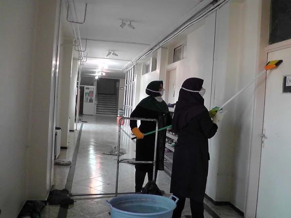 دانشگاه فرهنگیان پردیس فاطمه زهرا (س) علیه ویروس کرونا ضدعفونی شد.