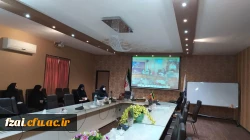برگزاری جلسه ریاست ، معاون آموزش و مدیران گروه با معاونت محترم آموزشی دانشگاه فرهنگیان بصورت ویدئو کنفرانس
