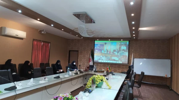 برگزاری جلسه ریاست ، معاون آموزش و مدیران گروه با معاونت محترم آموزشی دانشگاه فرهنگیان بصورت ویدئو کنفرانس