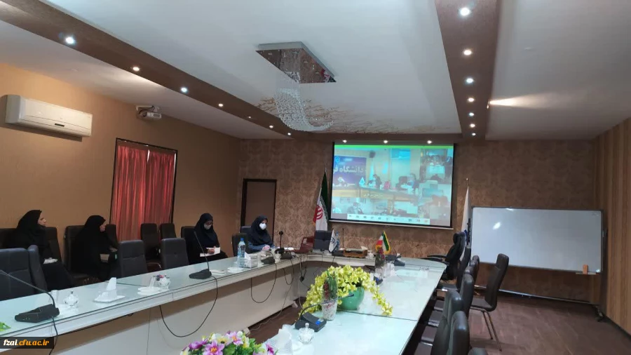 برگزاری جلسه ریاست ، معاون آموزش و مدیران گروه با معاونت محترم آموزشی دانشگاه فرهنگیان بصورت ویدئو کنفرانس