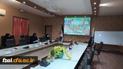 برگزاری جلسه ریاست ، معاون آموزش و مدیران گروه با معاونت محترم آموزشی دانشگاه فرهنگیان بصورت ویدئو کنفرانس