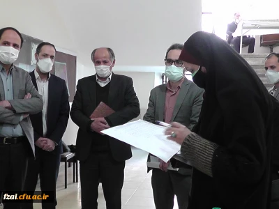 بازدید مدیریت امورپردیس های استان اصفهان دکتر آقا حسینی و کارشناسان وزارت آموزش و پرورش از روند مصاحبه آزمون استخدامی  در پردیس فاطمه زهرا (س) اصفهان