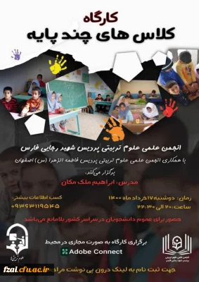 برگزاری کارگاه کلاس های چندپایه