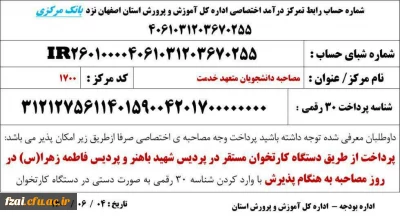 چگونگی پرداخت وجه مصاحبه اختصاصی برای معرفی شدگان چند برابر ظرفیت