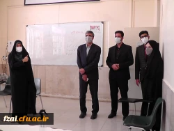 معاون پژوهش برنامه ریزی و توسعه منابع اداره کل آموزش و پرورش استان اصفهان مهندس میرپور از روند مصاحبه ی داوطلبین ورود به دانشگاه فرهنگیان در پردیس فاطمه الزهرا(س) بازدید کرد.