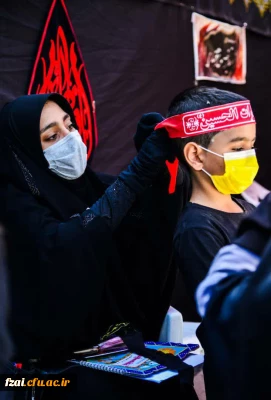 برپایی موکب بسیج دانشجویی دانشگاه فرهنگیان استان  اصفهان در مسیر گلستان شهدای اصفهان مصادف با اربعین حسینی سال 1400