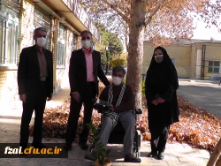 دکتر آقاحسینی سرپرست مدیریت امورپردیس های استان اصفهان به مناسبت روز جهانی معلولین  از آقای پهلوانی نژاد تقدیر کرد.