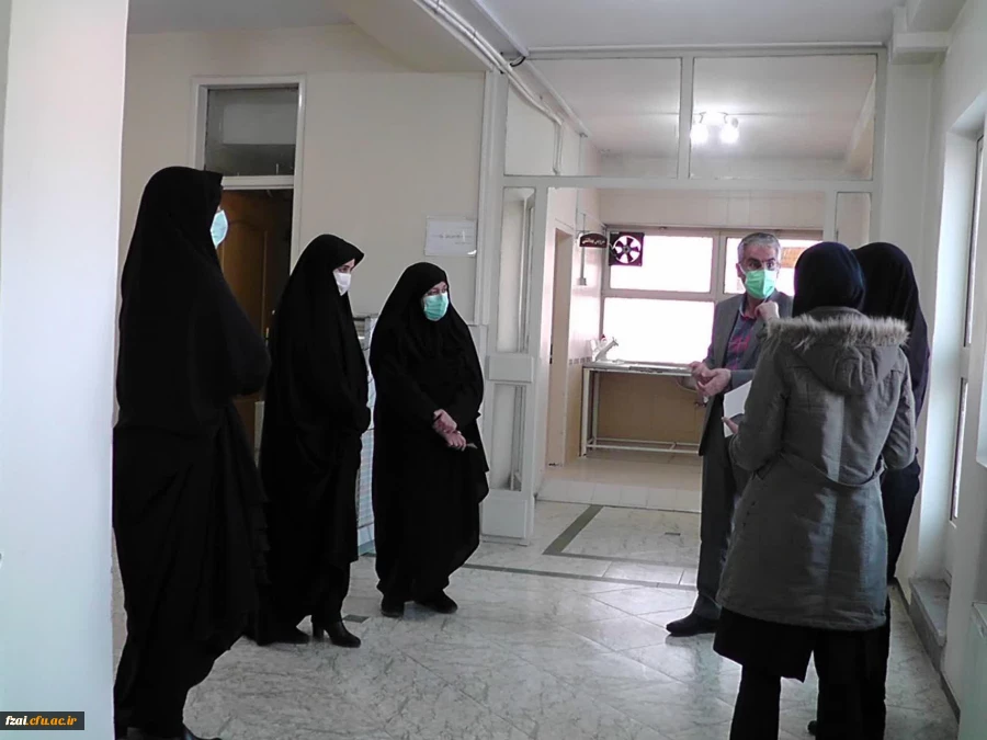 بازدید سرپرست  پردیس فاطمه زهرا (س)  از قسمت های  مختلف  خوابگاه