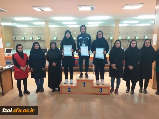 کسب مقام دوم مسابقات قهرمانی تپانچه منطقه ۶کشور وگرفتن سهمیه تپانچه توسط دانشجو معلم الهه عباسی از پردیس فاطمه زهرا(س) اصفهان به عنوان تنها نماینده دانشگاه فرهنگیان رابه جامعه دانشگاهی تبریک عرض می نماییم.                      