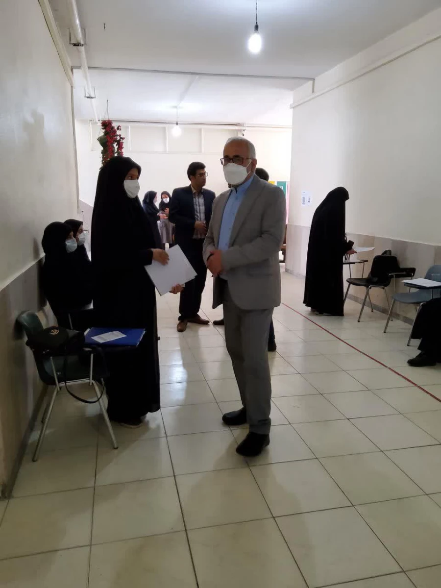 بازدید معاونت اداره کل آموزش و پرورش از روند برگزاری مصاحبه داوطلبان ورود به دانشگاه فرهنگیان پردیس فاطمه زهرا (س) اصفهان
