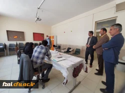 بازدید معاونت اداره کل آموزش و پرورش از روند برگزاری مصاحبه داوطلبان ورود به دانشگاه فرهنگیان پردیس فاطمه زهرا (س) اصفهان