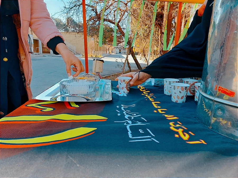 مراسم تشییع شهید گمنام در پردیس فاطمه زهرا (س) اصفهان