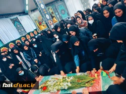 مراسم تشییع شهید گمنام در پردیس فاطمه زهرا (س) اصفهان