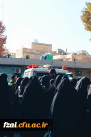 مراسم تشییع شهید گمنام در پردیس فاطمه زهرا (س) اصفهان