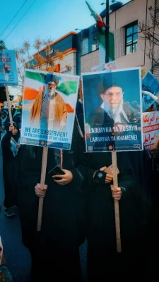 حضور دانشجویان دانشگاه فرهنگیان پردیس فاطمه زهرا (س) اصفهان در راهپیمایی ۲۲ بهمن