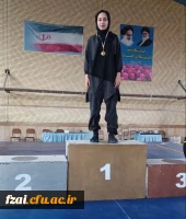 کسب مقام  اول  دانشجو معلم پردیس فاطمه زهرا (س) اصفهان  در مسابقات قهرمانی استان اصفهان رشته ووشو