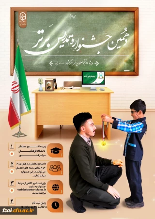 اسامی راه یافتگان به مرحله منطقه ای جشنواره تدریس دانشگاه فرهنگیان استان اصفهان