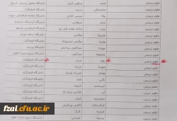 تبریک به خانم زهرا عربی دانشجو معلم دانشگاه فرهنگیان پردیس فاطمه زهرا (س) اصفهان راه یافته به مرحله نهایی بیست و هشتمین المپیاد علمی - دانشجویی کشور سال 1402