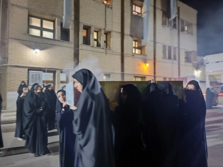 تشییع شهدای گمنام به مناسب ایام فاطمیه ( س) در پردیس فاطمه زهرا (س) اصفهان