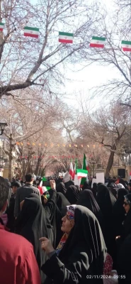 حضور دانشجویان پردیس فاطمه زهرا(س) اصفهان در راهپیمایی یوم الله ۲۲ بهمن