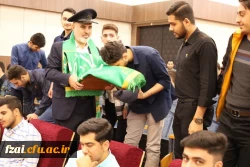 حضور پرچم متبرک حرم حضرت معصومه (س) در سالن شهید سلیمانی پردیس فاطمه زهرا (س) به مناسبت روز دختر