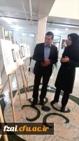 بازید رئیس امور پردیس های دانشگاه فرهنگیان استان اصفهان از نمایشگاه آثار دانشجویان پردیس فاطمه زهرا(س)