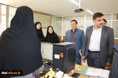 بازدید علی اکبر کجباف رئیس دانشگاه فرهنگیان استان به همراه مسوولین نظارت و ارزیابی استان اصفهان و مسوولین دانشگاه فرهنگیان پردیس فاطمه زهرا (س) از فرآیند مصاحبه متقاضیان سه برابر ظرفیت 