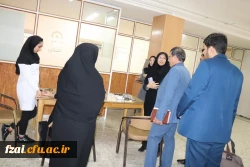 بازدید علی اکبر کجباف رئیس دانشگاه فرهنگیان استان به همراه مسوولین نظارت و ارزیابی استان اصفهان و مسوولین دانشگاه فرهنگیان پردیس فاطمه زهرا (س) از فرآیند مصاحبه 