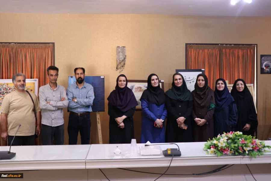 نمایش آثار اساتید هنر دانشگاه فرهنگیان