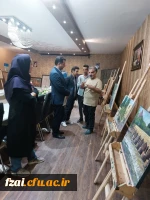بازدید مدیر کل آموزش و پرورش استان اصفهان ازنمایشگاه آثاراساتید هنردانشگاه فرهنگیان 